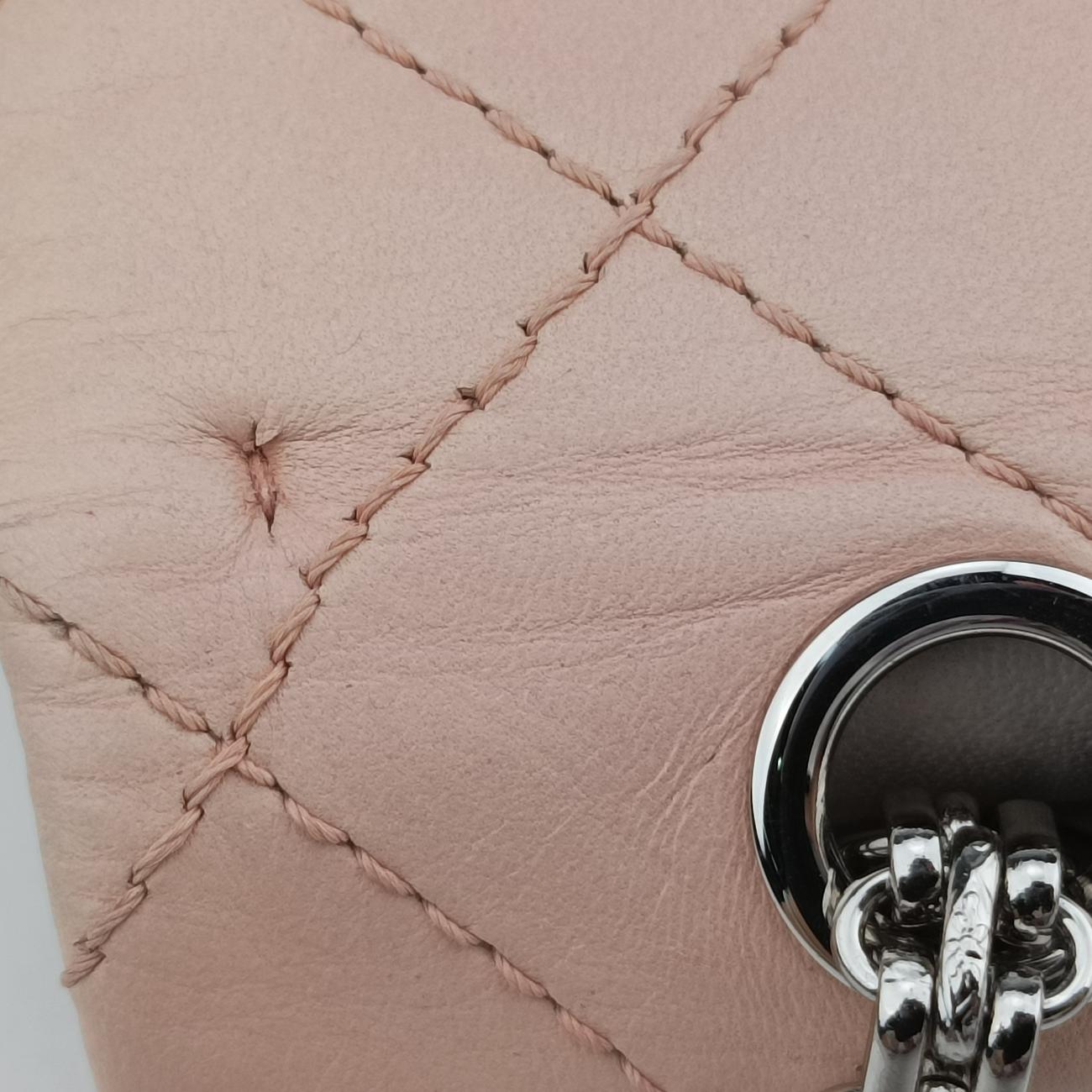 2.55 double flap MatelassePink×BeigelambskinA37590128872382.55 ダブルフラップマトラッセピンク×ベージュラムスキンA3759012887238