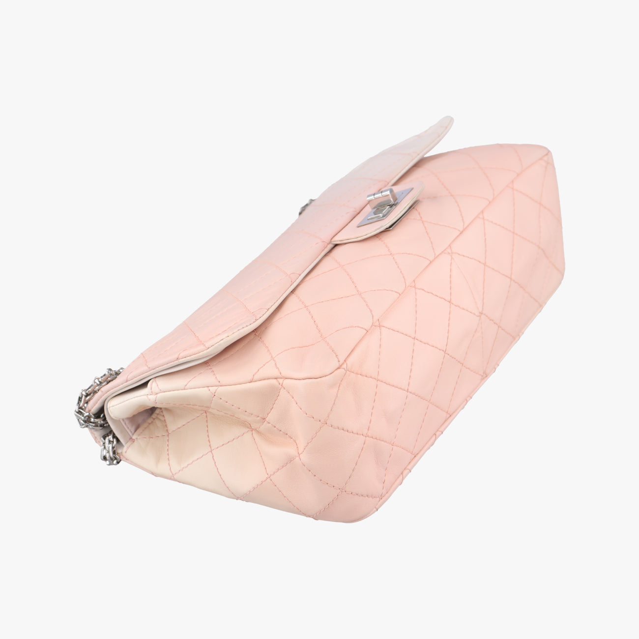 2.55 double flap MatelassePink×BeigelambskinA37590128872382.55 ダブルフラップマトラッセピンク×ベージュラムスキンA3759012887238