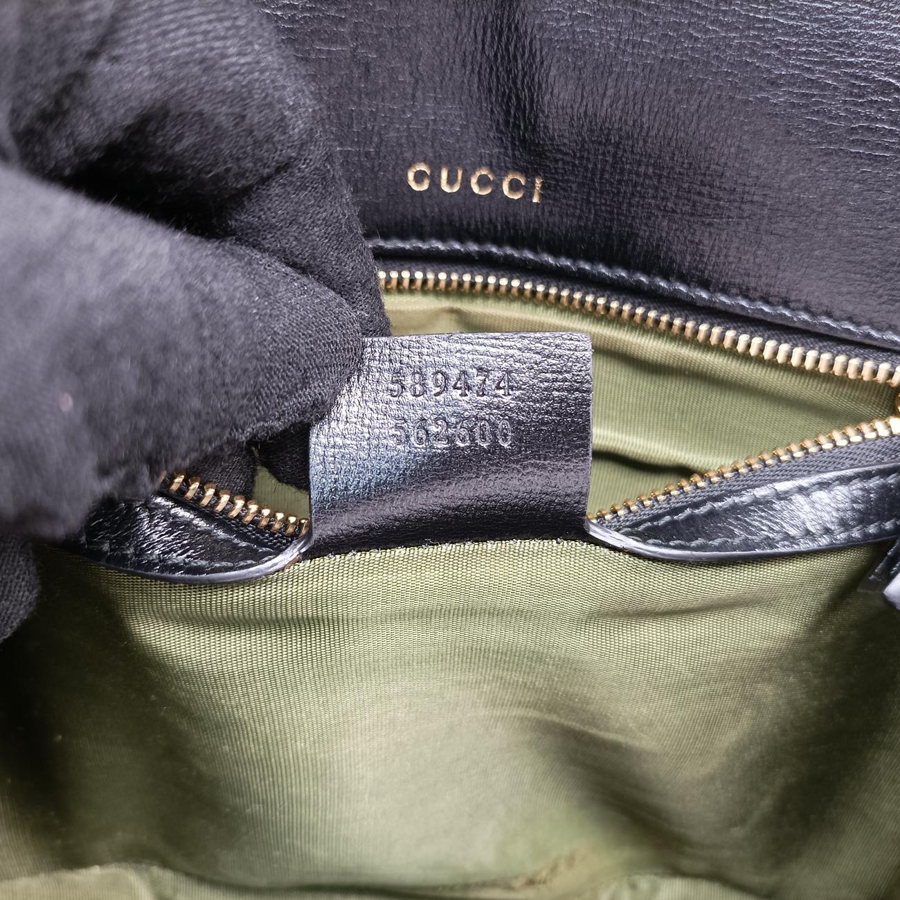 GG Ring GG MarmontBlackLeather589474B029955416GGリング GGマーモントブラックレザー589474B029955416