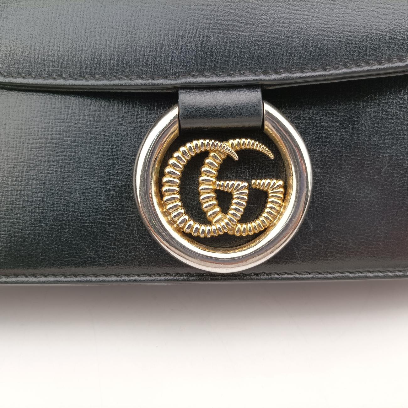 GG Ring GG MarmontBlackLeather589474B029955416GGリング GGマーモントブラックレザー589474B029955416
