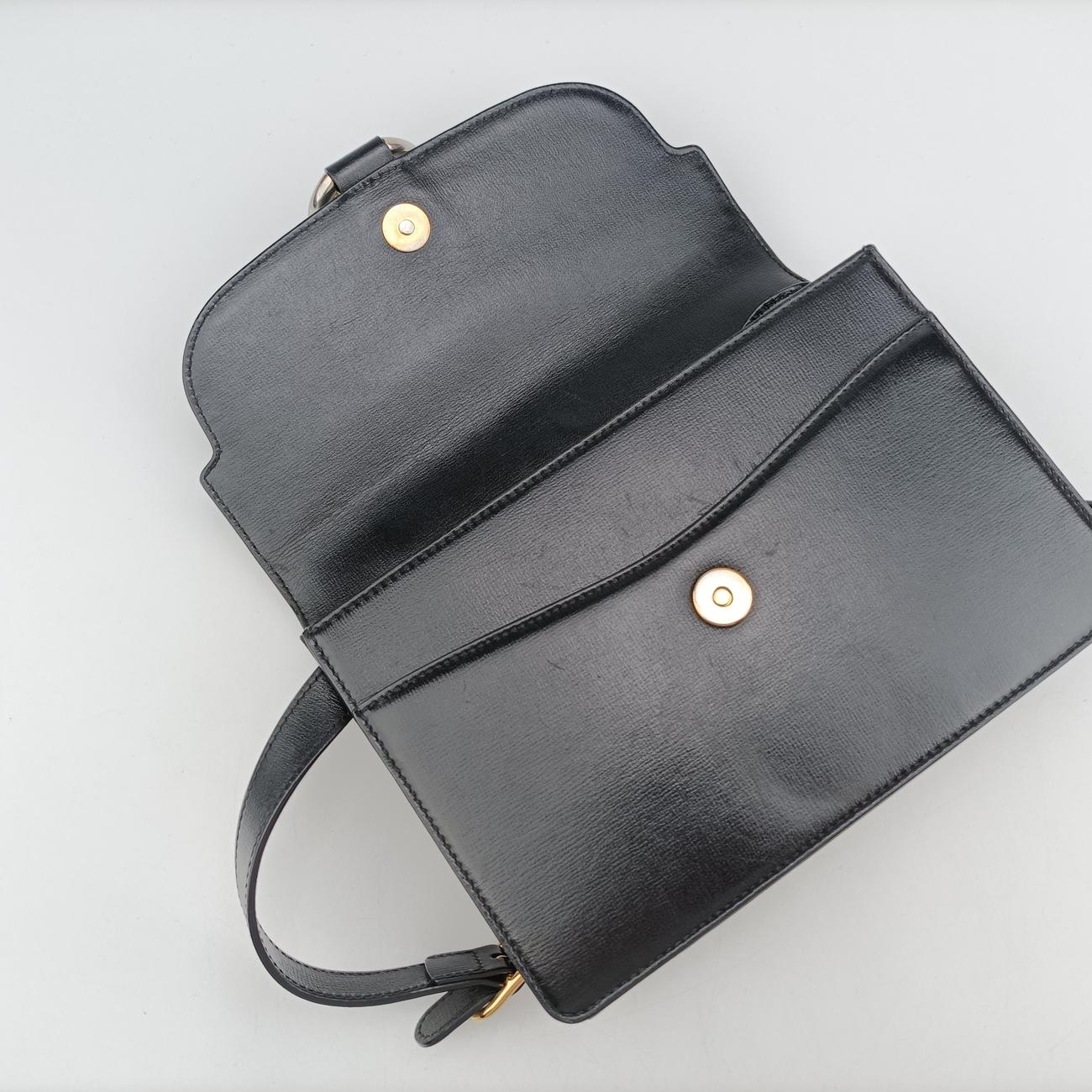 GG Ring GG MarmontBlackLeather589474B029955416GGリング GGマーモントブラックレザー589474B029955416