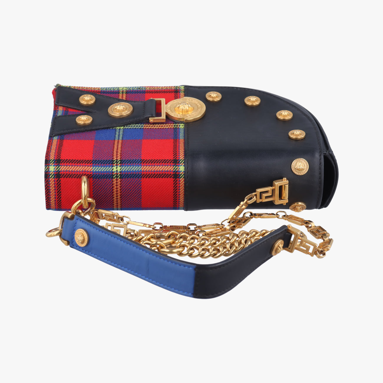 Tartan PrintBlack×Multicolourleather×CanvasCLG 087548460119タータンプリントブラック×マルチカラーレザー×キャンバスCLG 087548460119