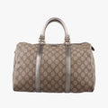GG plus Spring Joy GG Supreme beige×silver PVC coated canvas 193603 B2181569GGプラス ジョイ GGスプリーム ベージュ×シルバー PVCコーティングキャンバス 193603 B2181569