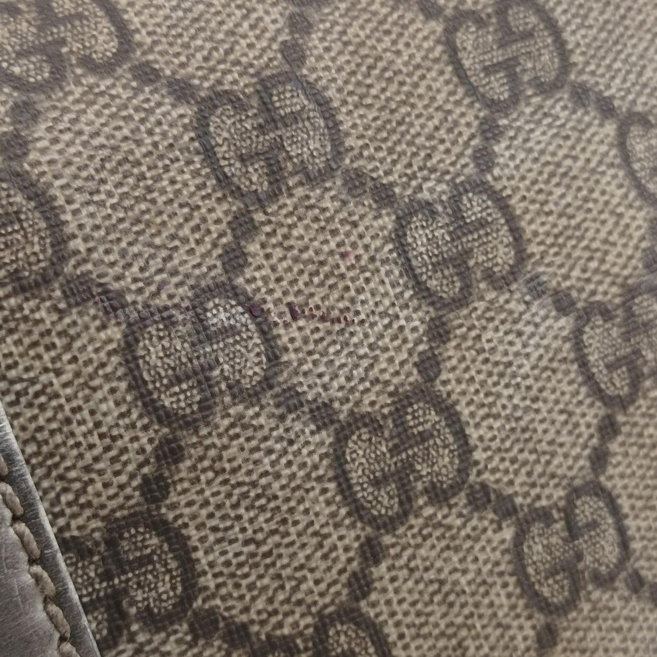 GG plus Spring Joy GG Supreme beige×silver PVC coated canvas 193603 B2181569GGプラス ジョイ GGスプリーム ベージュ×シルバー PVCコーティングキャンバス 193603 B2181569