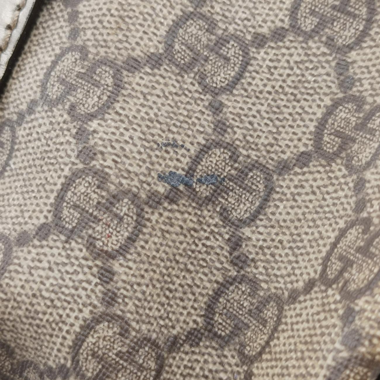 GG plus Spring Joy GG Supreme beige×silver PVC coated canvas 193603 B2181569GGプラス ジョイ GGスプリーム ベージュ×シルバー PVCコーティングキャンバス 193603 B2181569