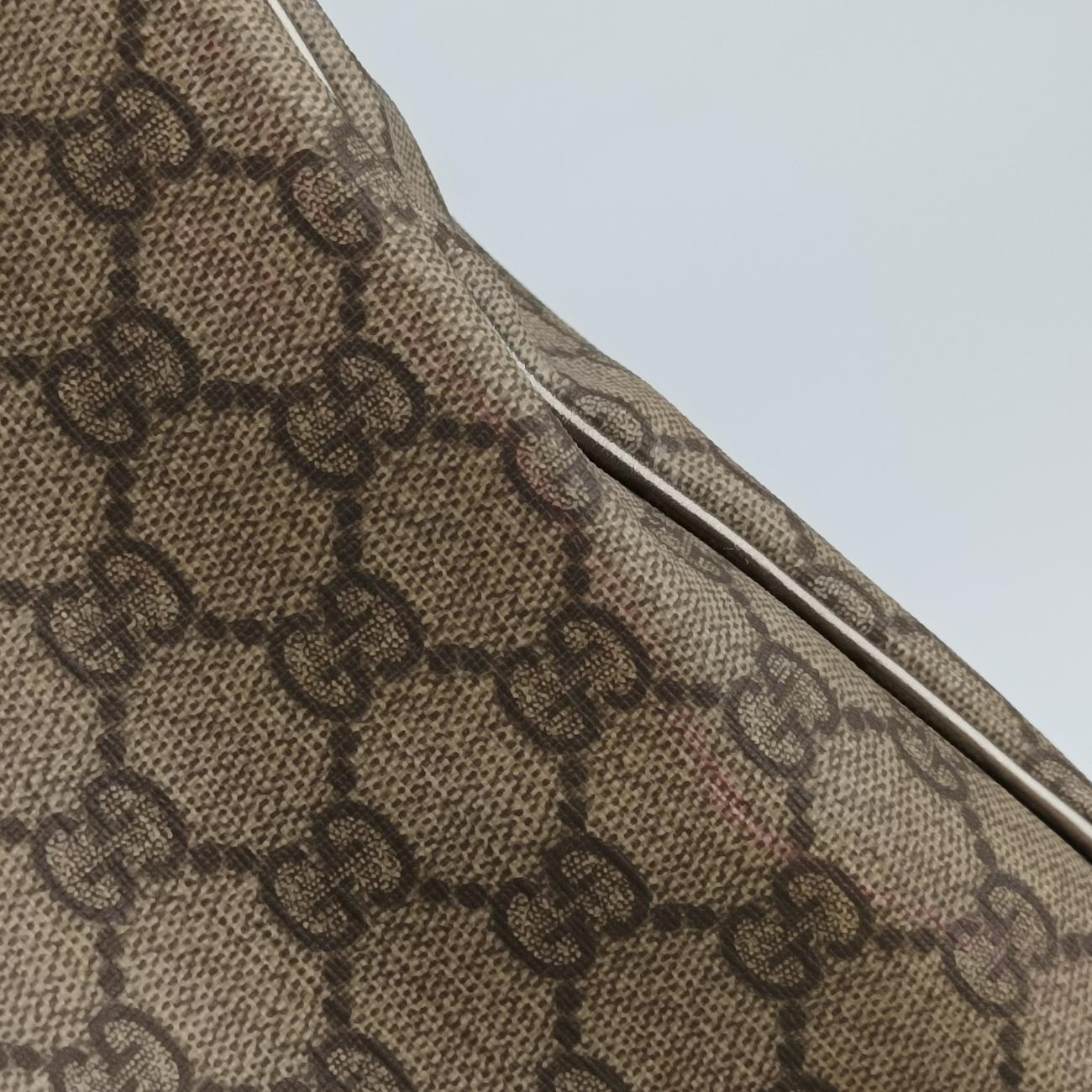 GG plus Spring Joy GG Supreme beige×silver PVC coated canvas 193603 B2181569GGプラス ジョイ GGスプリーム ベージュ×シルバー PVCコーティングキャンバス 193603 B2181569