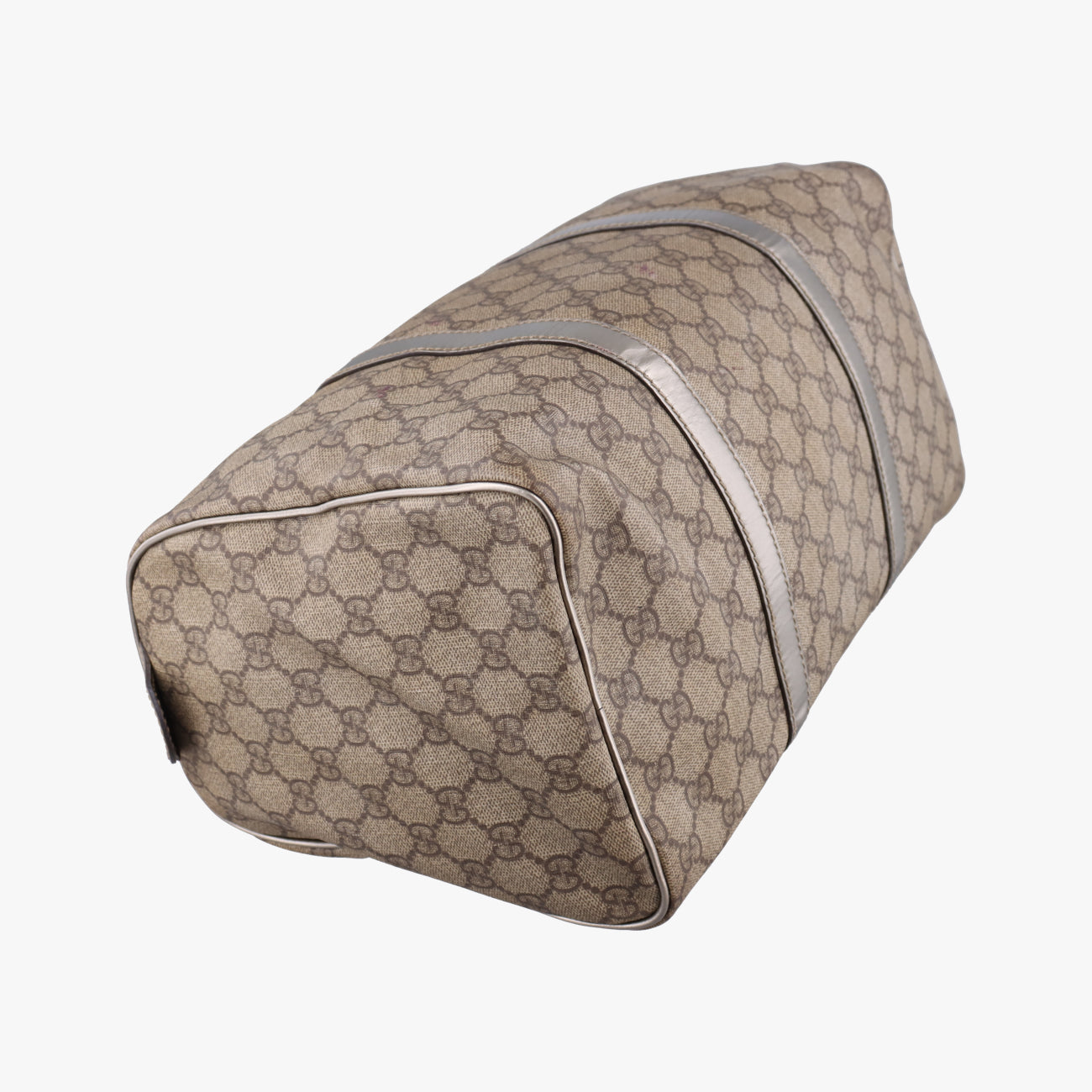 GG plus Spring Joy GG Supreme beige×silver PVC coated canvas 193603 B2181569GGプラス ジョイ GGスプリーム ベージュ×シルバー PVCコーティングキャンバス 193603 B2181569