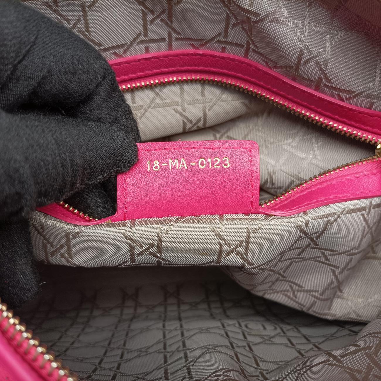 Lady DiorPinklambskin18-MA-0123レディディオールピンクラムスキン18-MA-0123