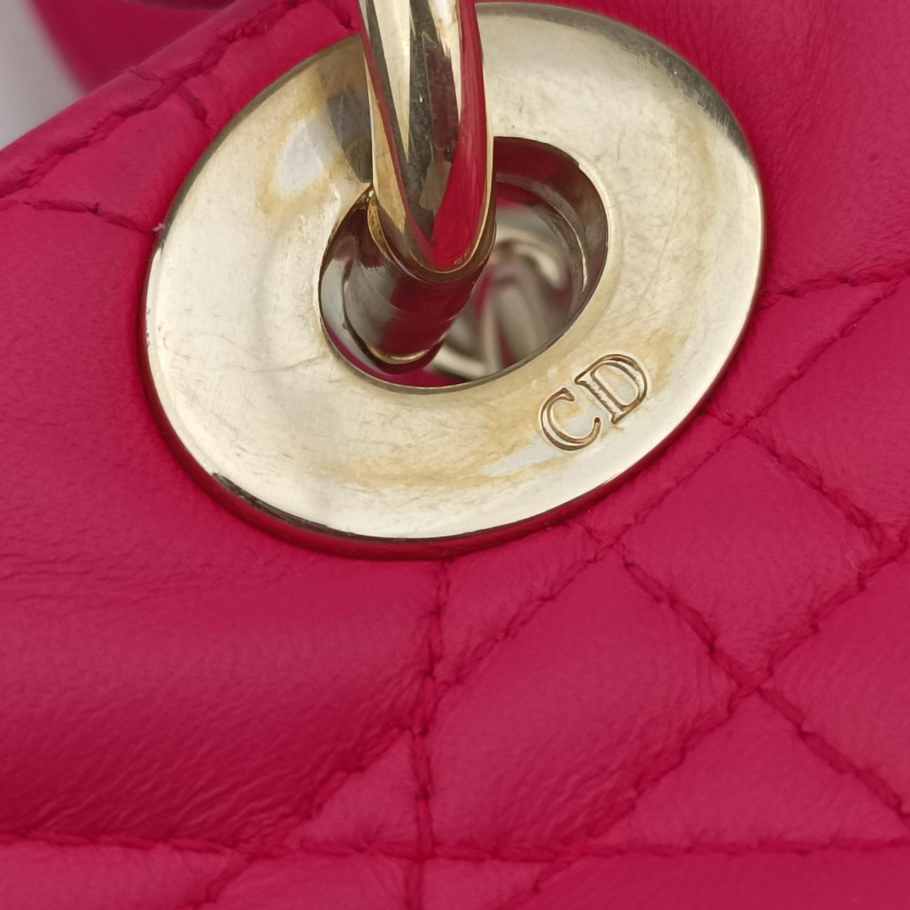 Lady DiorPinklambskin18-MA-0123レディディオールピンクラムスキン18-MA-0123