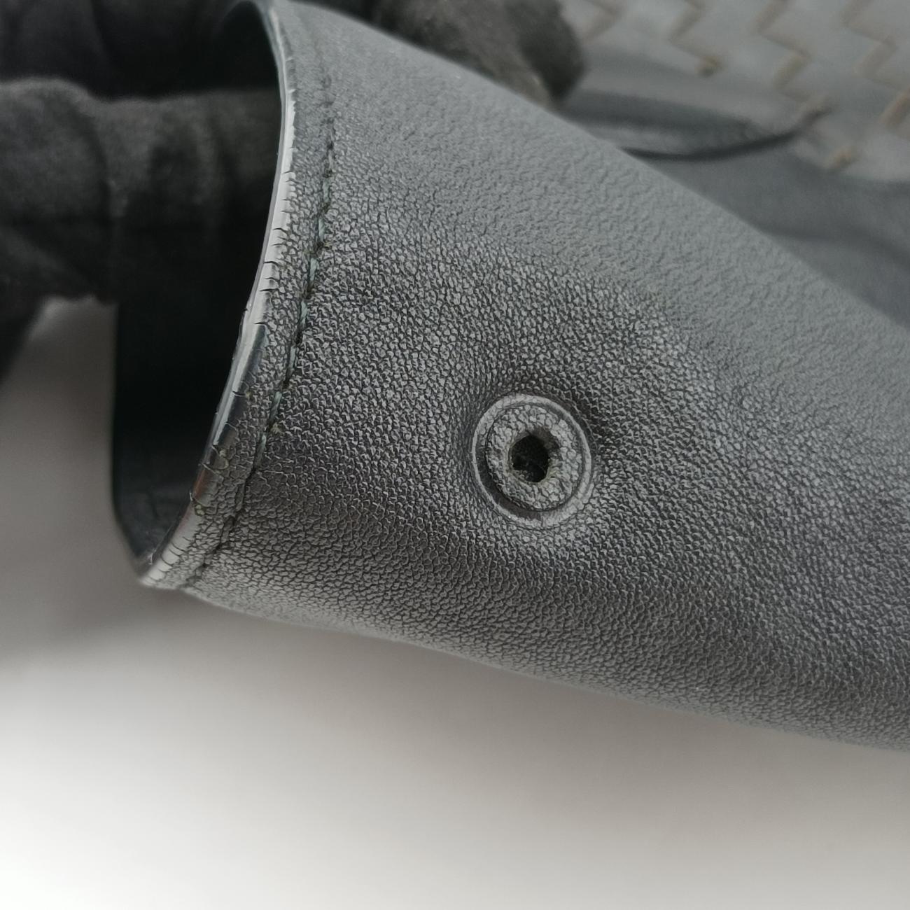 IntrecciatoBlack×GrayLambskinB03520022Zイントレチャートブラック×グレーラムスキンB03520022Z