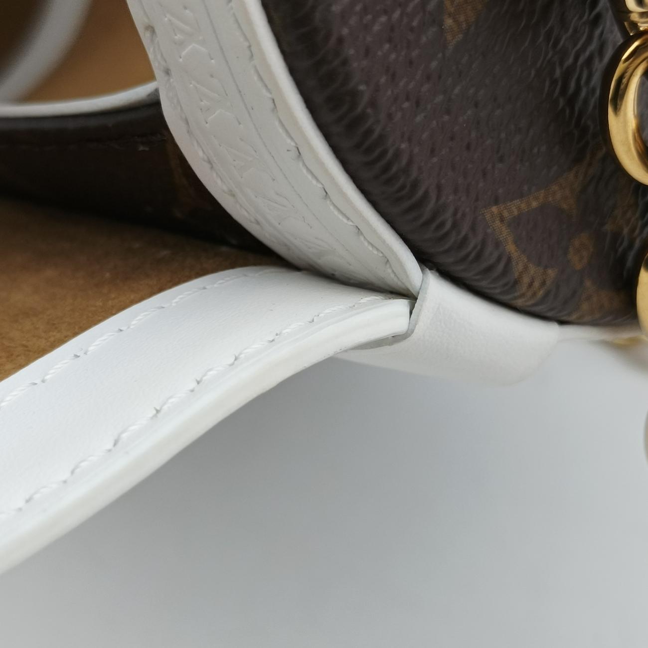 Papillon TrunkBrown×whiteMonogram Canvas×calf leatherM81485ICチップパピヨン トランクモノグラム/ブラウン系×ホワイトモノグラムキャンバス×カーフレザーM81485ICチップ