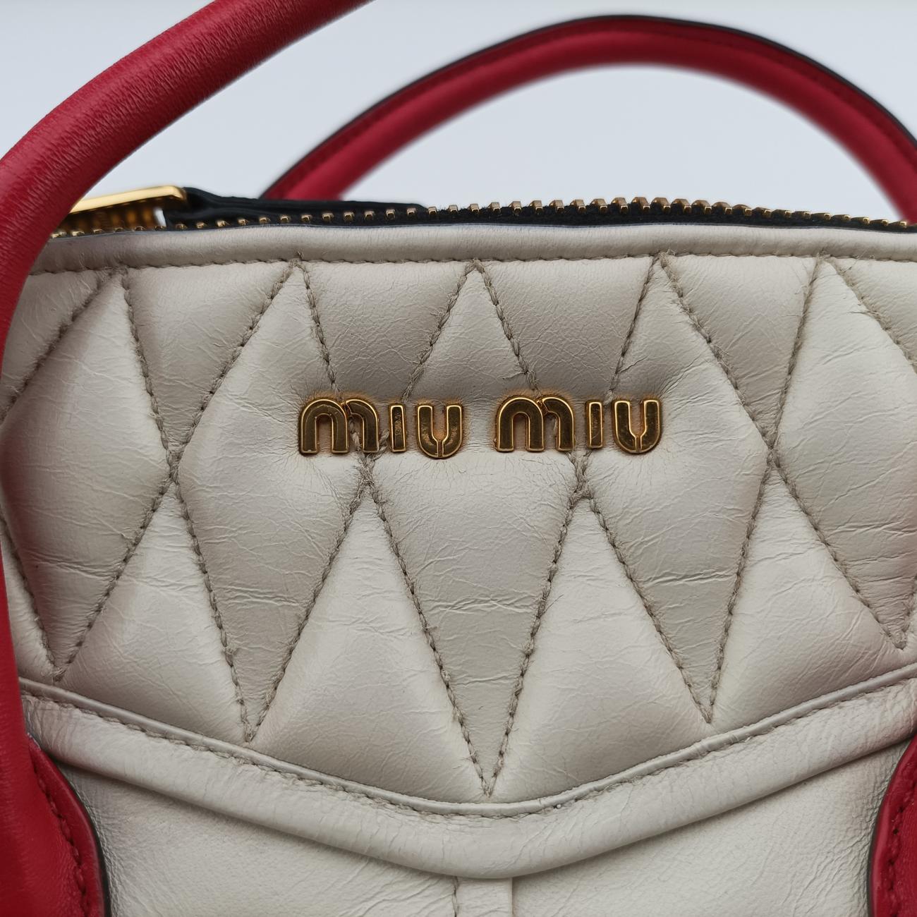 Nappa  Biker Red x White Leather 197/Bナッパバイカー レッド×ホワイト レザー 197/B