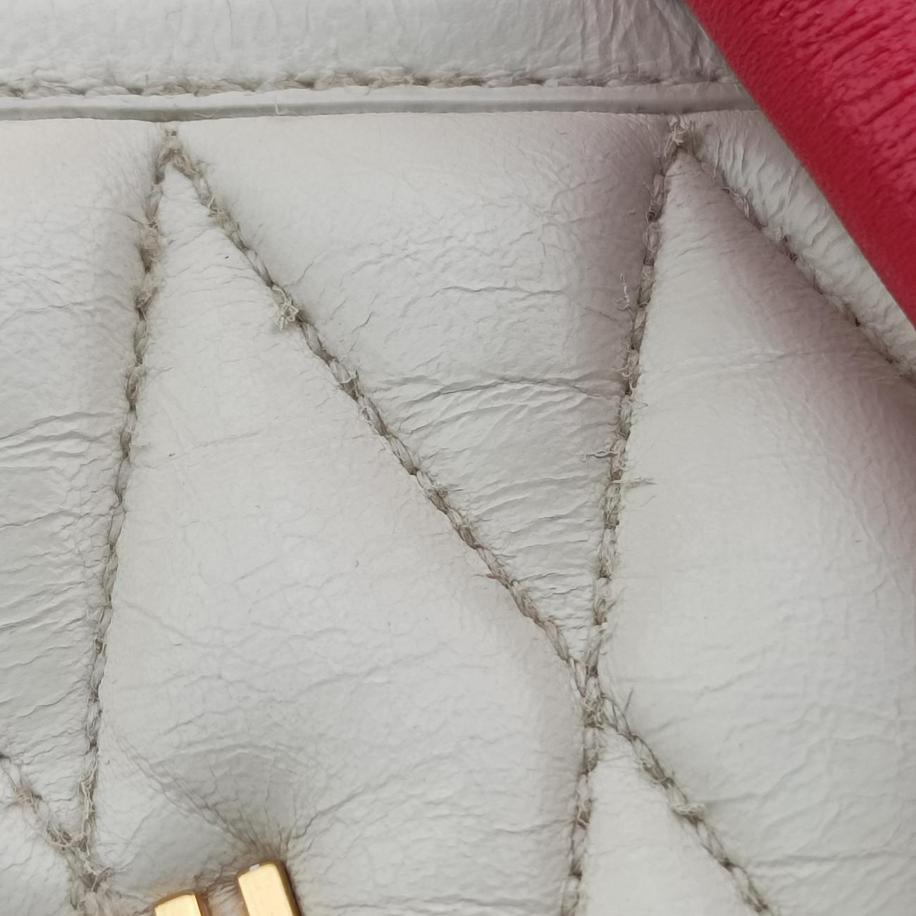 Nappa  Biker Red x White Leather 197/Bナッパバイカー レッド×ホワイト レザー 197/B