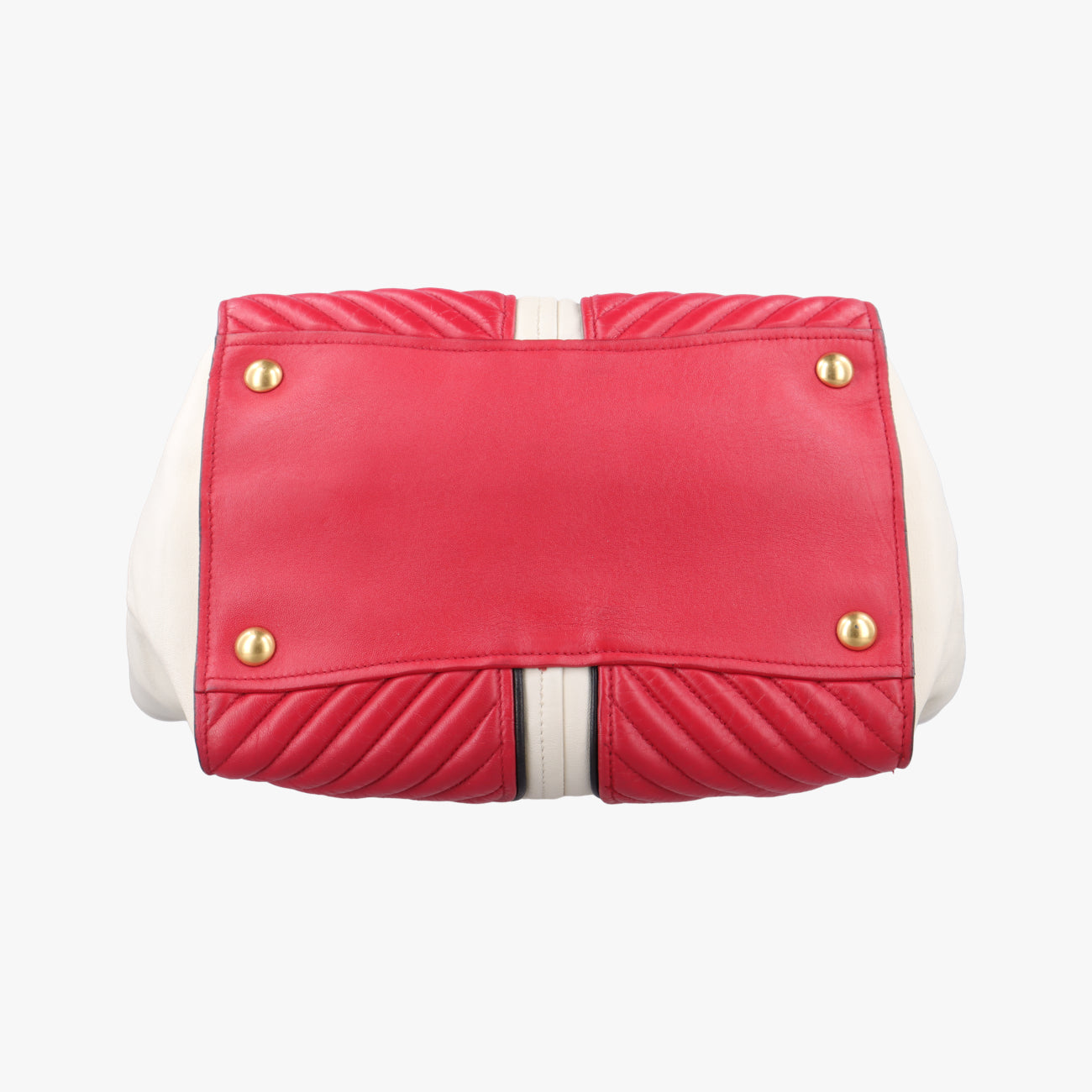 Nappa  Biker Red x White Leather 197/Bナッパバイカー レッド×ホワイト レザー 197/B