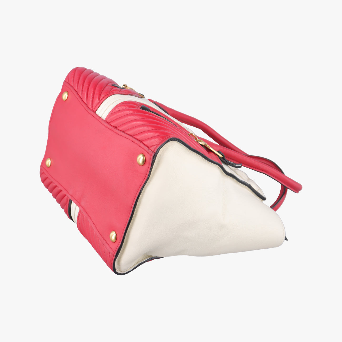 Nappa  Biker Red x White Leather 197/Bナッパバイカー レッド×ホワイト レザー 197/B