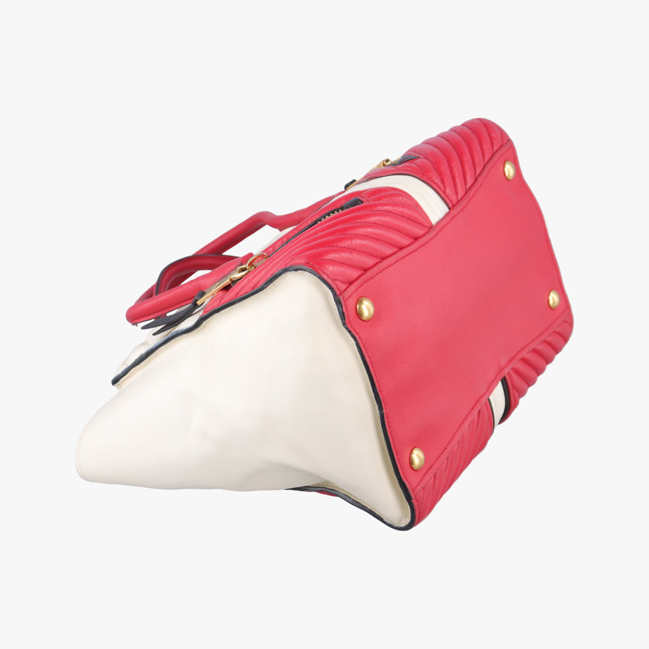 Nappa  Biker Red x White Leather 197/Bナッパバイカー レッド×ホワイト レザー 197/B