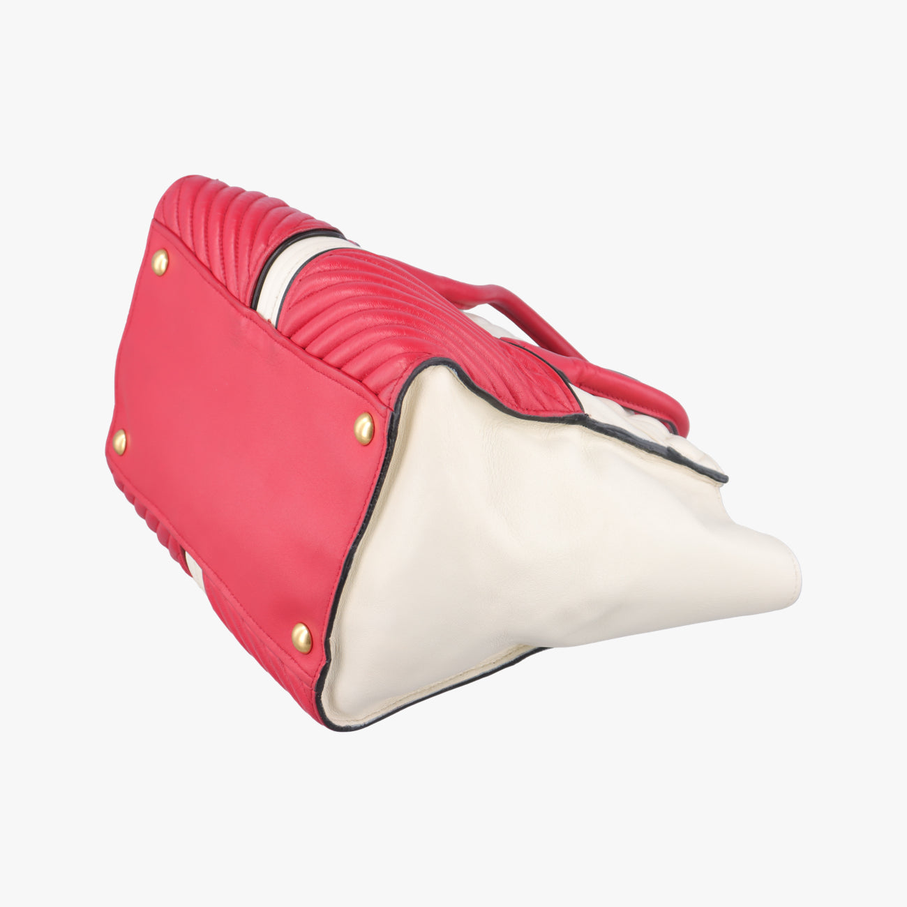 Nappa  Biker Red x White Leather 197/Bナッパバイカー レッド×ホワイト レザー 197/B