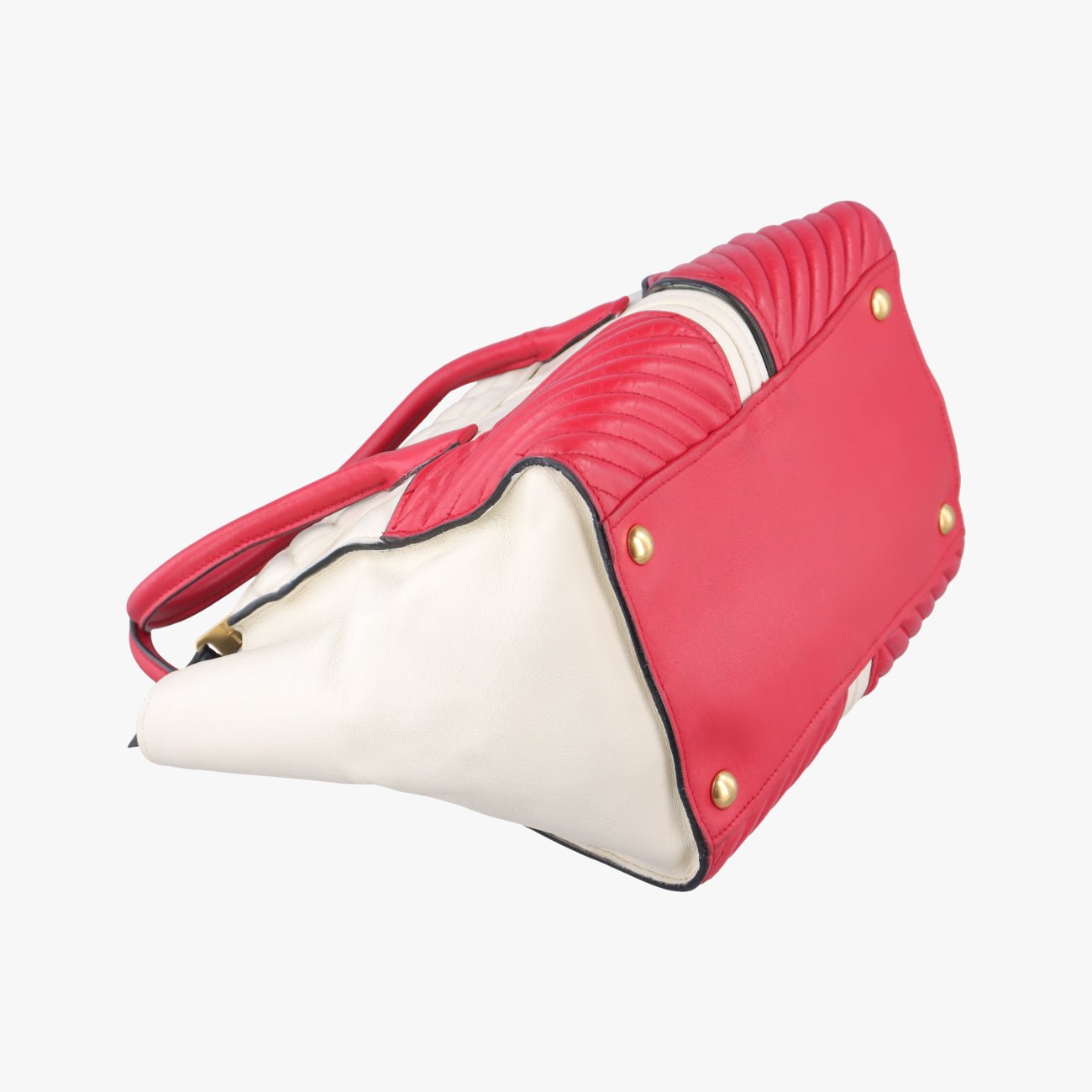 Nappa  Biker Red x White Leather 197/Bナッパバイカー レッド×ホワイト レザー 197/B