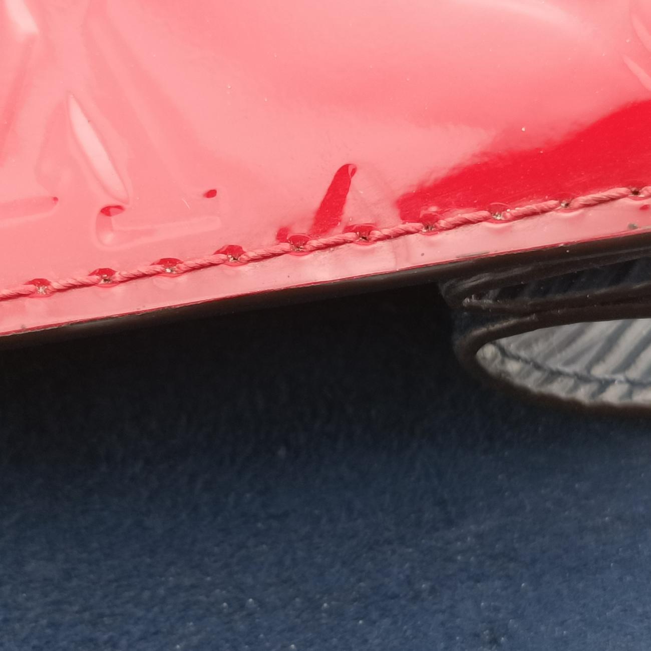 Spring street PM Scarlet Red Vernis×Leather×Monogram Canvas M90505 NZ3119 ICチップスプリングストリートPM スカーレット ヴェルニ×レザー×モノグラムキャンバス M90505 NZ3119 ICチップ