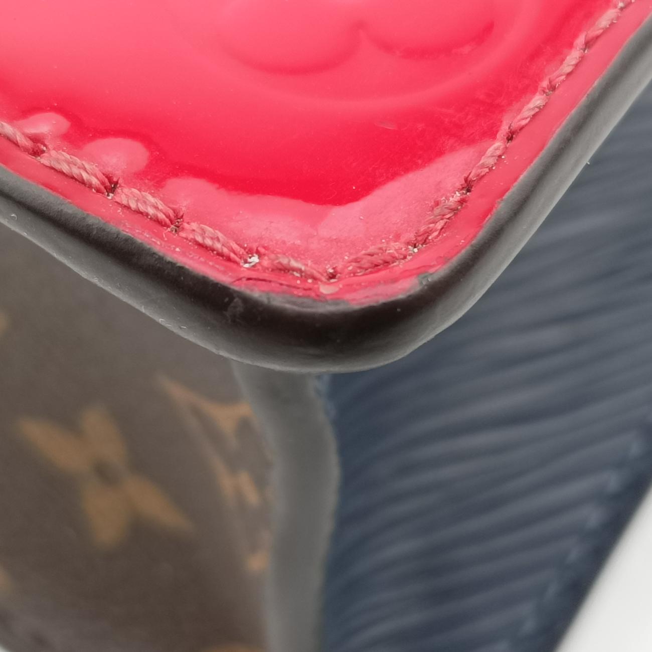 Spring street PM Scarlet Red Vernis×Leather×Monogram Canvas M90505 NZ3119 ICチップスプリングストリートPM スカーレット ヴェルニ×レザー×モノグラムキャンバス M90505 NZ3119 ICチップ