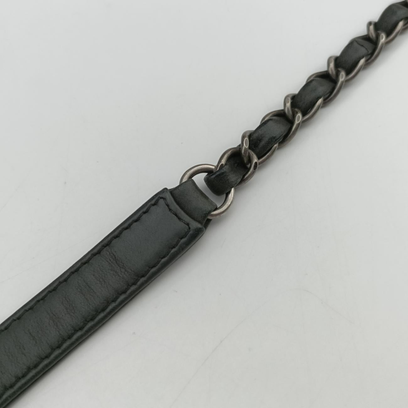 Matelasse cocomark MademoiselleGreenIridescent CalfskinA6738917112447マトラッセ ココマーク マドモアゼルグリーンレザーA6738917112447