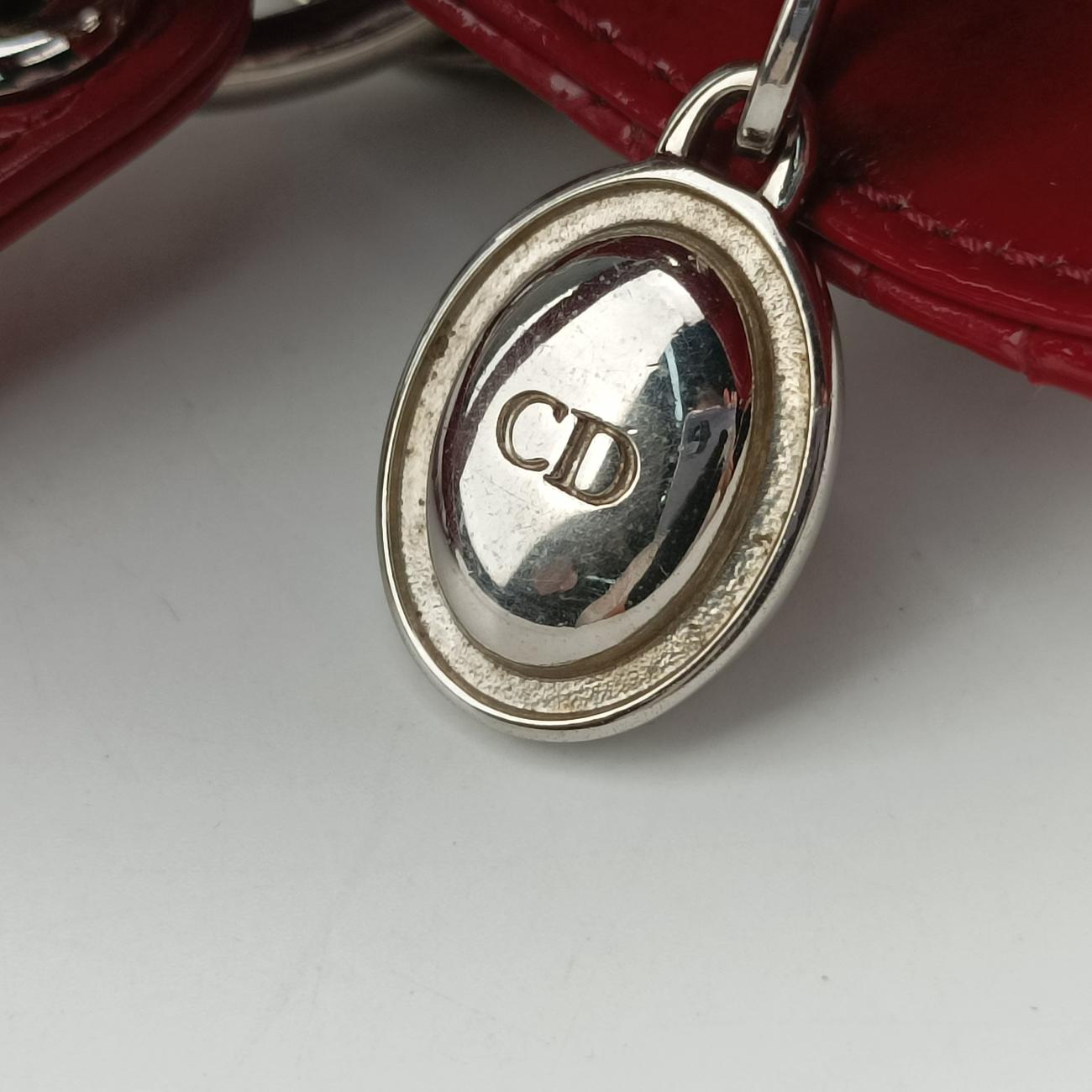 Lady DiorRedPatent01-BO-0173レディディオールレッドパテント01-BO-0173