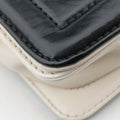 BOY CHANEL Black×white Leather 15641288ボーイシャネル ブラック×ホワイト レザー A66713 15641288