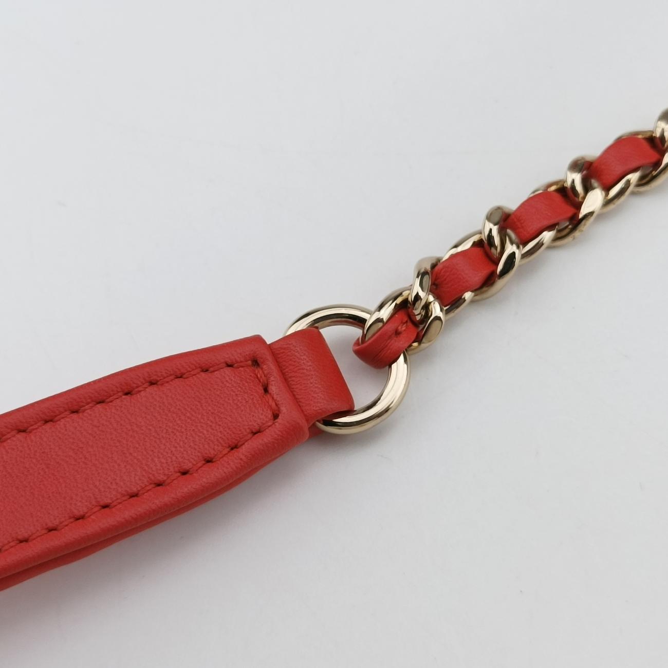 Filigree Vanity CaseBlue x Red x WhiteCaviar LeatherA9334226940738CCフィリグリー バニティ ケース トップ ハンドルブルー×レッド×ホワイトキャビアレザーA9334226940738
