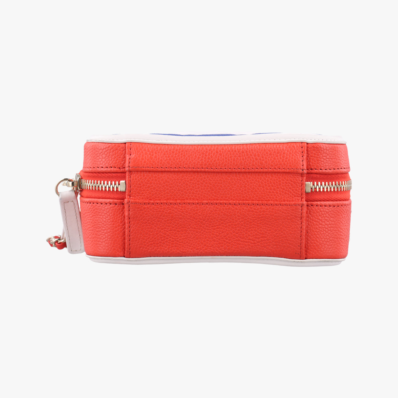 Filigree Vanity CaseBlue x Red x WhiteCaviar LeatherA9334226940738CCフィリグリー バニティ ケース トップ ハンドルブルー×レッド×ホワイトキャビアレザーA9334226940738