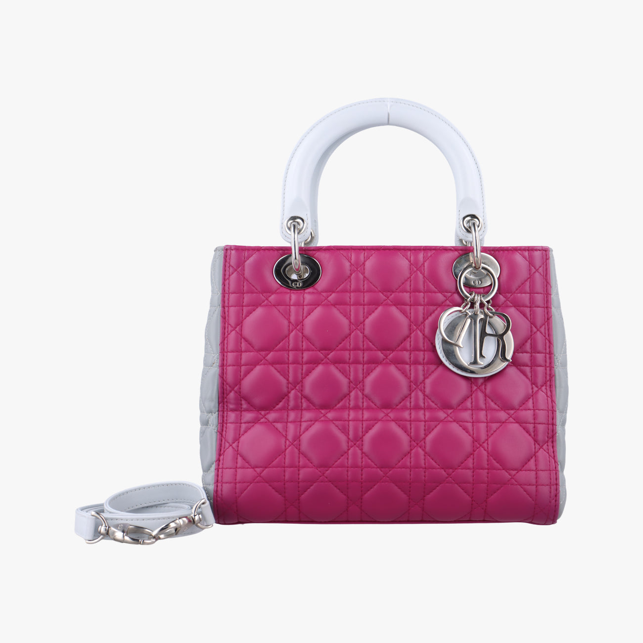 Lady DiorRose×Graylambskin18-MA-0134レディディオールローズ レッド×グレーラムスキン18-MA-0134