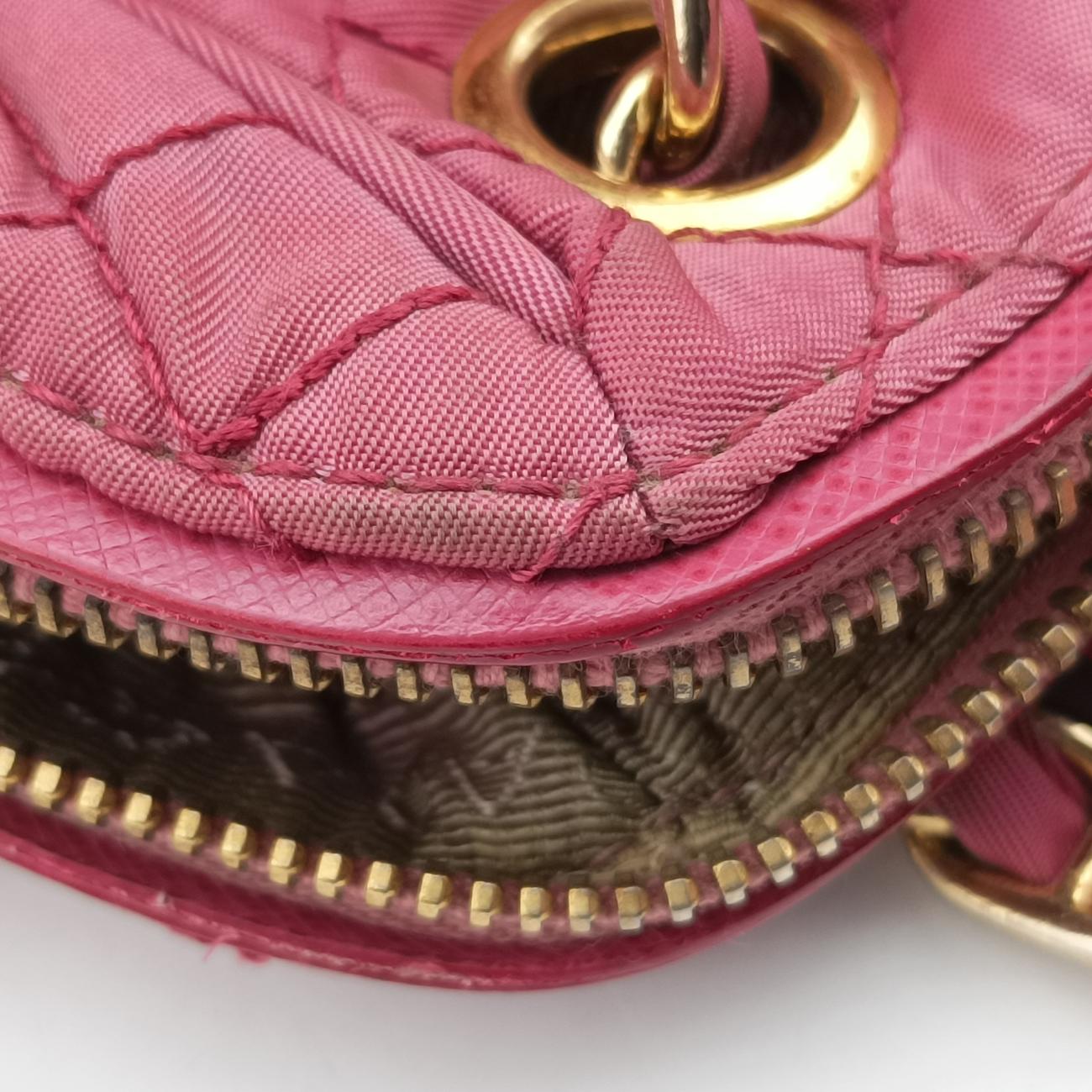 Chain Quilting FlapPinknylonBR4965194/Aチェーン キルティング フラップピンクナイロンBR4965194/A