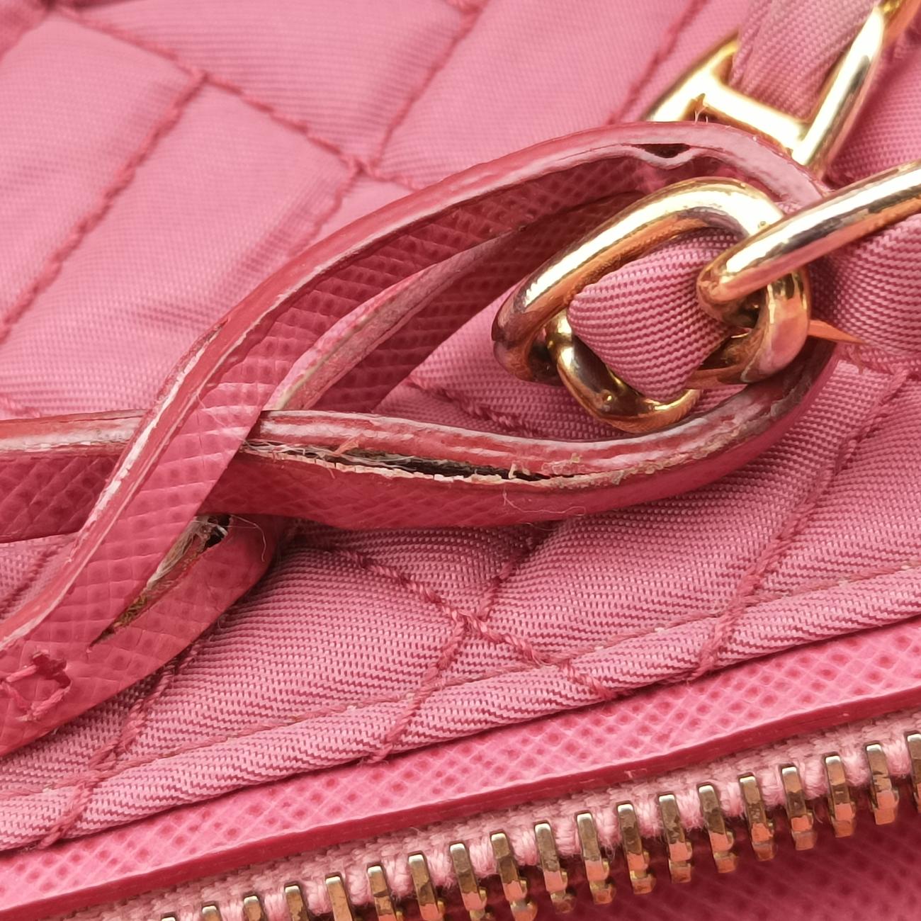 Chain Quilting FlapPinknylonBR4965194/Aチェーン キルティング フラップピンクナイロンBR4965194/A