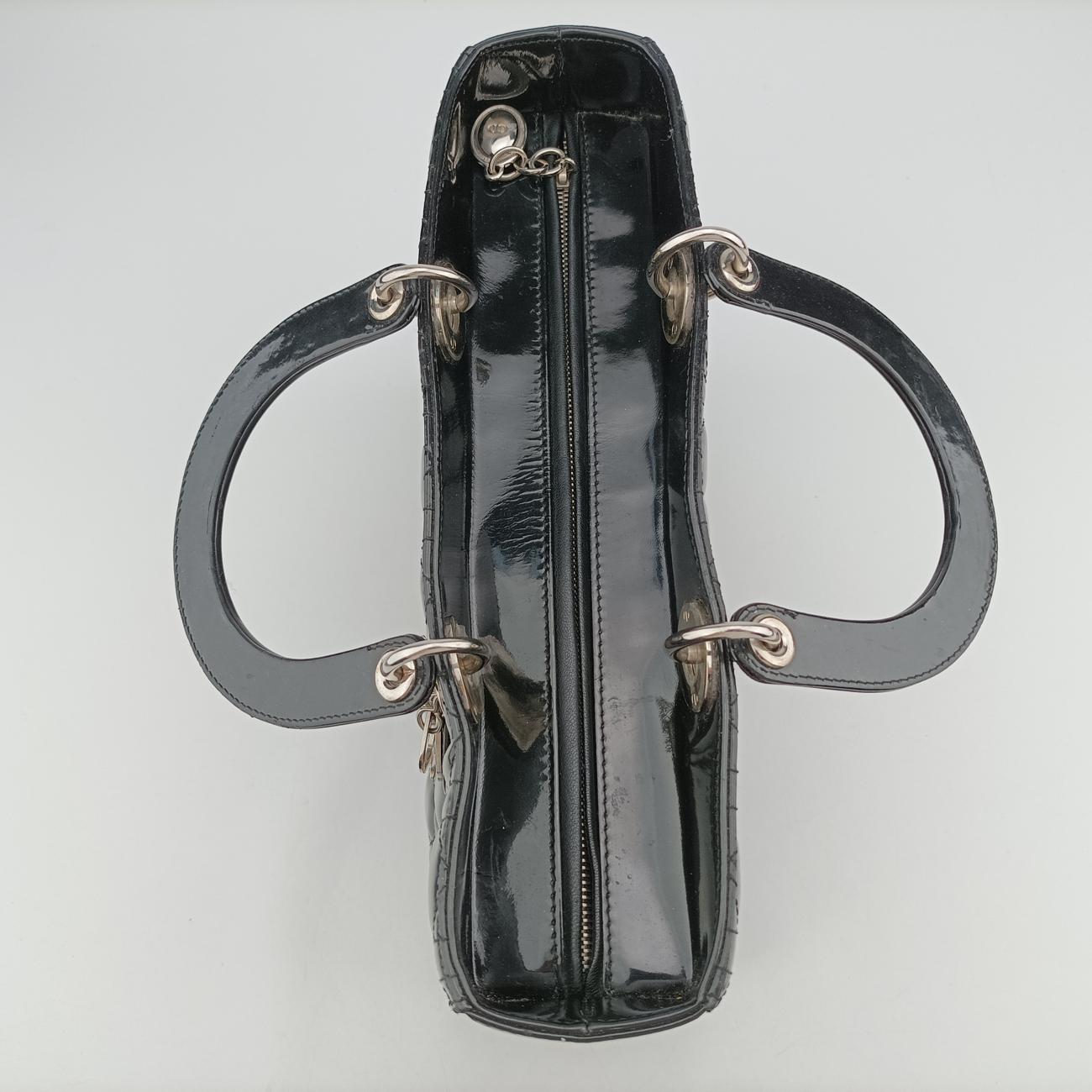 Lady DiorBlackPatent16-BO-0160レディディオールブラックパテント16-BO-0160