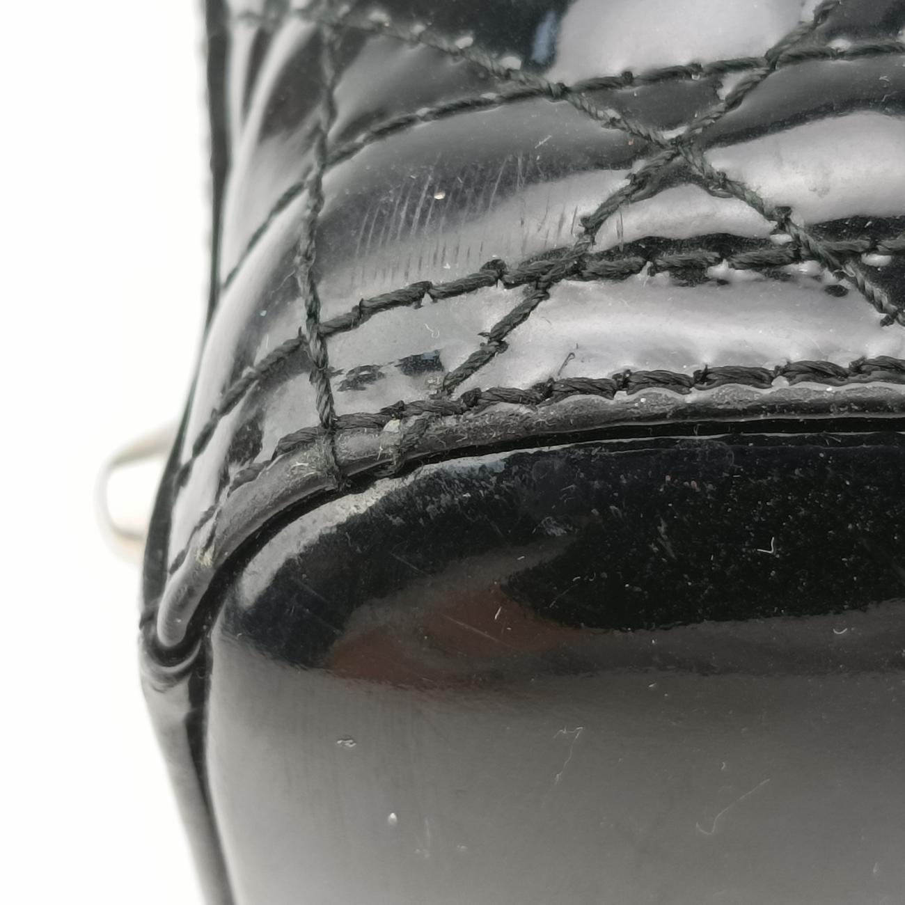 Lady DiorBlackPatent16-BO-0160レディディオールブラックパテント16-BO-0160