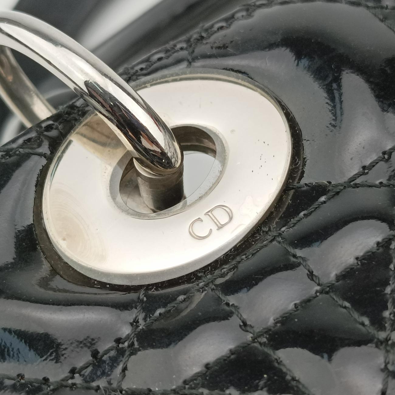 Lady DiorBlackPatent16-BO-0160レディディオールブラックパテント16-BO-0160