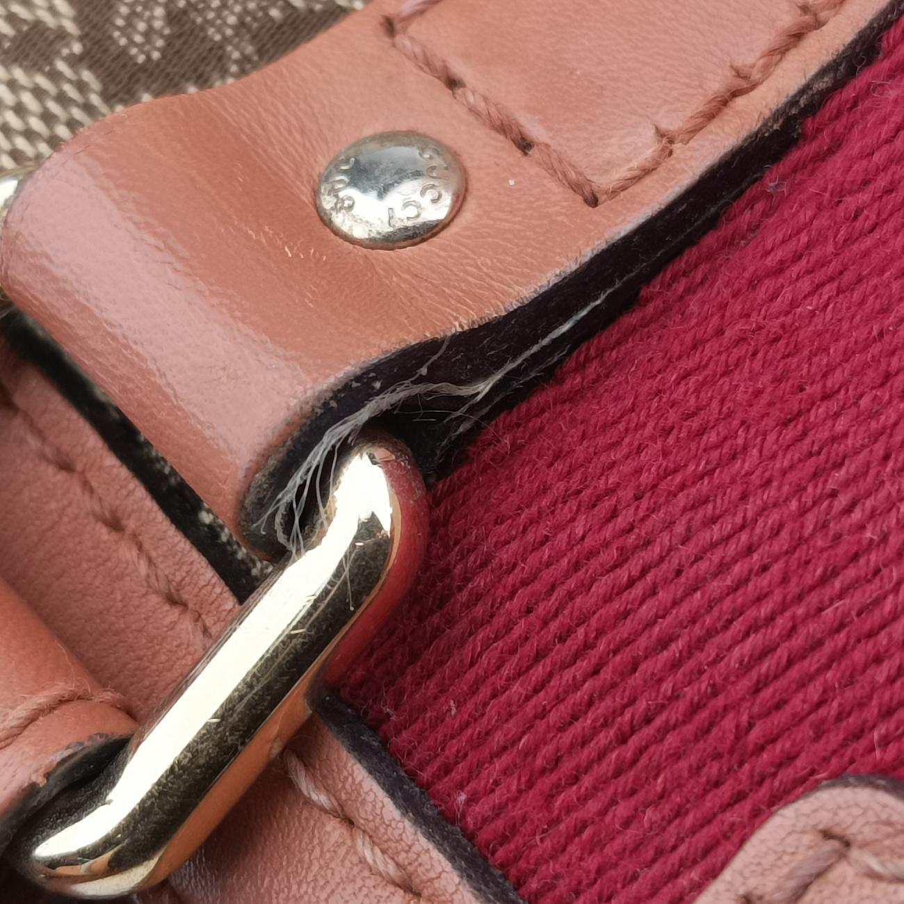 Sherry LineBeige x red x orangecanvas x leather247205Lot number unknownシェリーラインベージュ×レッド×オレンジキャンバス×レザー247205製番不明