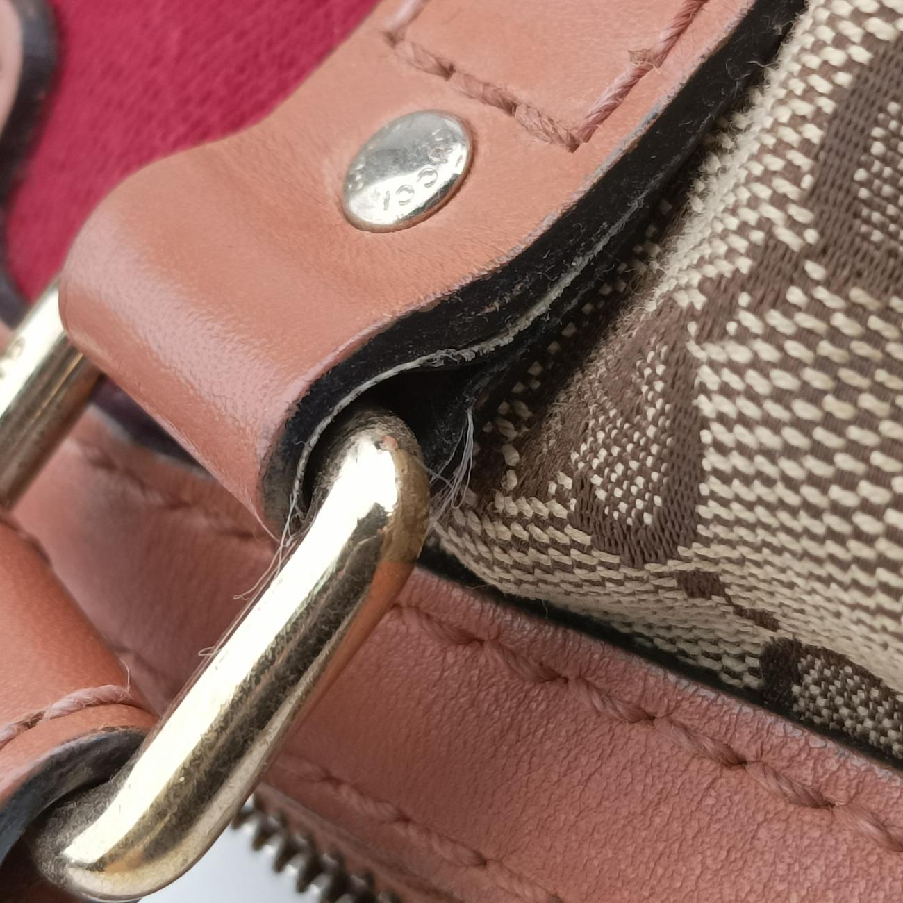 Sherry LineBeige x red x orangecanvas x leather247205Lot number unknownシェリーラインベージュ×レッド×オレンジキャンバス×レザー247205製番不明