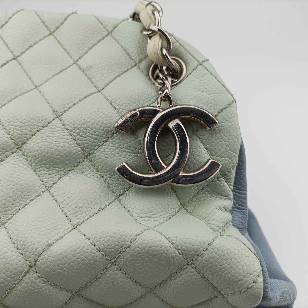 Mademoiselle Bowling White x Blue x Light Green Leather 17743708マドモアゼル ボーリング ホワイト×ブルー×ライトグリーン レザー A67642 17743708