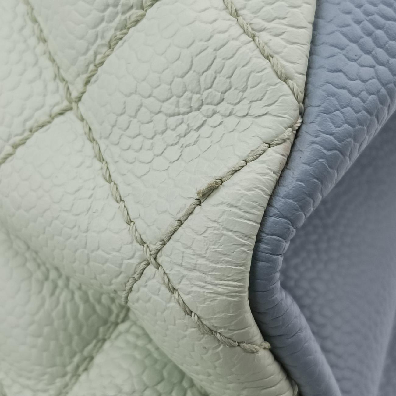 Mademoiselle Bowling White x Blue x Light Green Leather 17743708マドモアゼル ボーリング ホワイト×ブルー×ライトグリーン レザー A67642 17743708