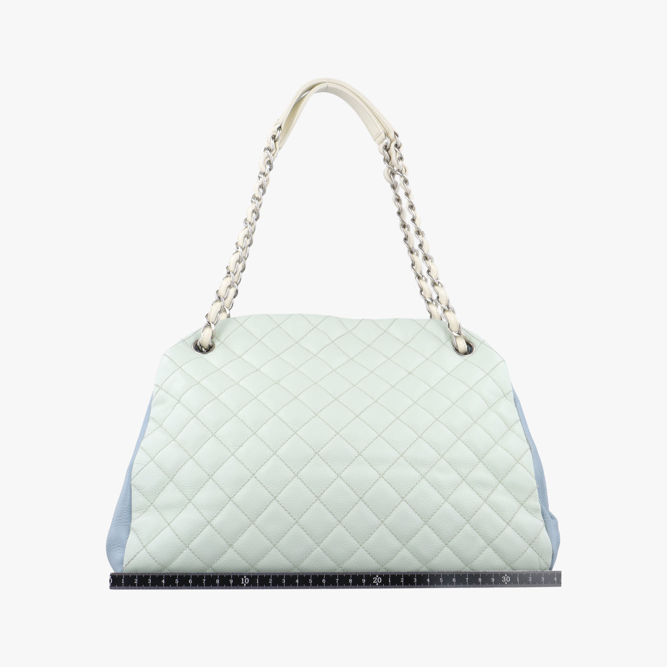 Mademoiselle Bowling White x Blue x Light Green Leather 17743708マドモアゼル ボーリング ホワイト×ブルー×ライトグリーン レザー A67642 17743708