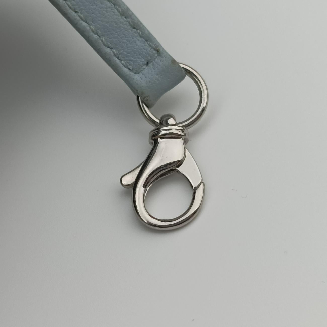 Mademoiselle Bowling White x Blue x Light Green Leather 17743708マドモアゼル ボーリング ホワイト×ブルー×ライトグリーン レザー A67642 17743708