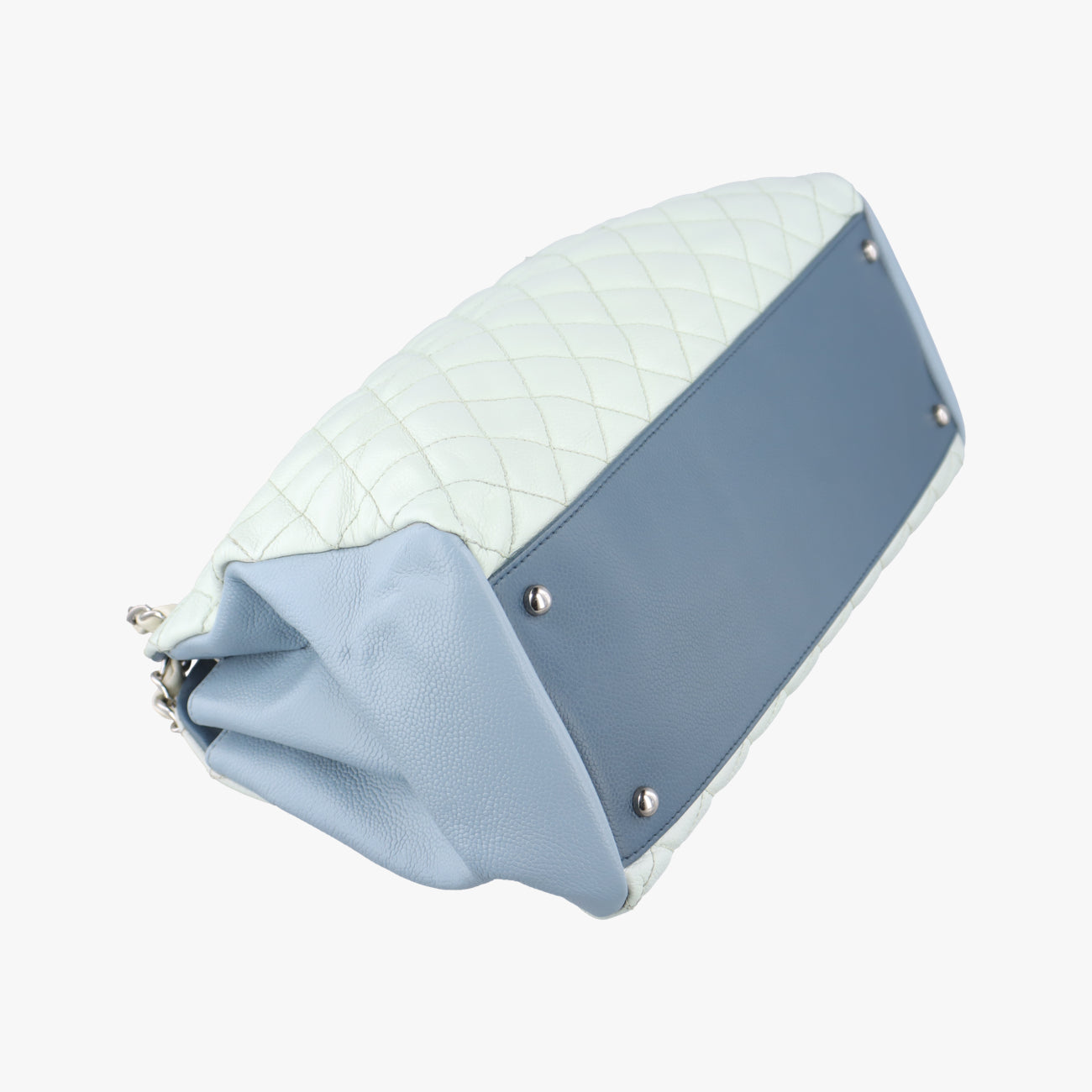 Mademoiselle Bowling White x Blue x Light Green Leather 17743708マドモアゼル ボーリング ホワイト×ブルー×ライトグリーン レザー A67642 17743708