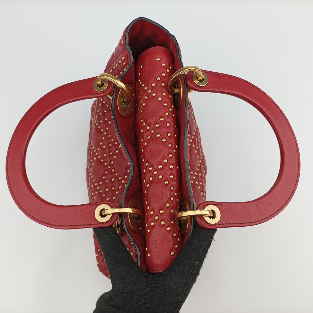 Lady DiorRedLeather01-BO-1117レディディオールレッドレザー01-BO-1117