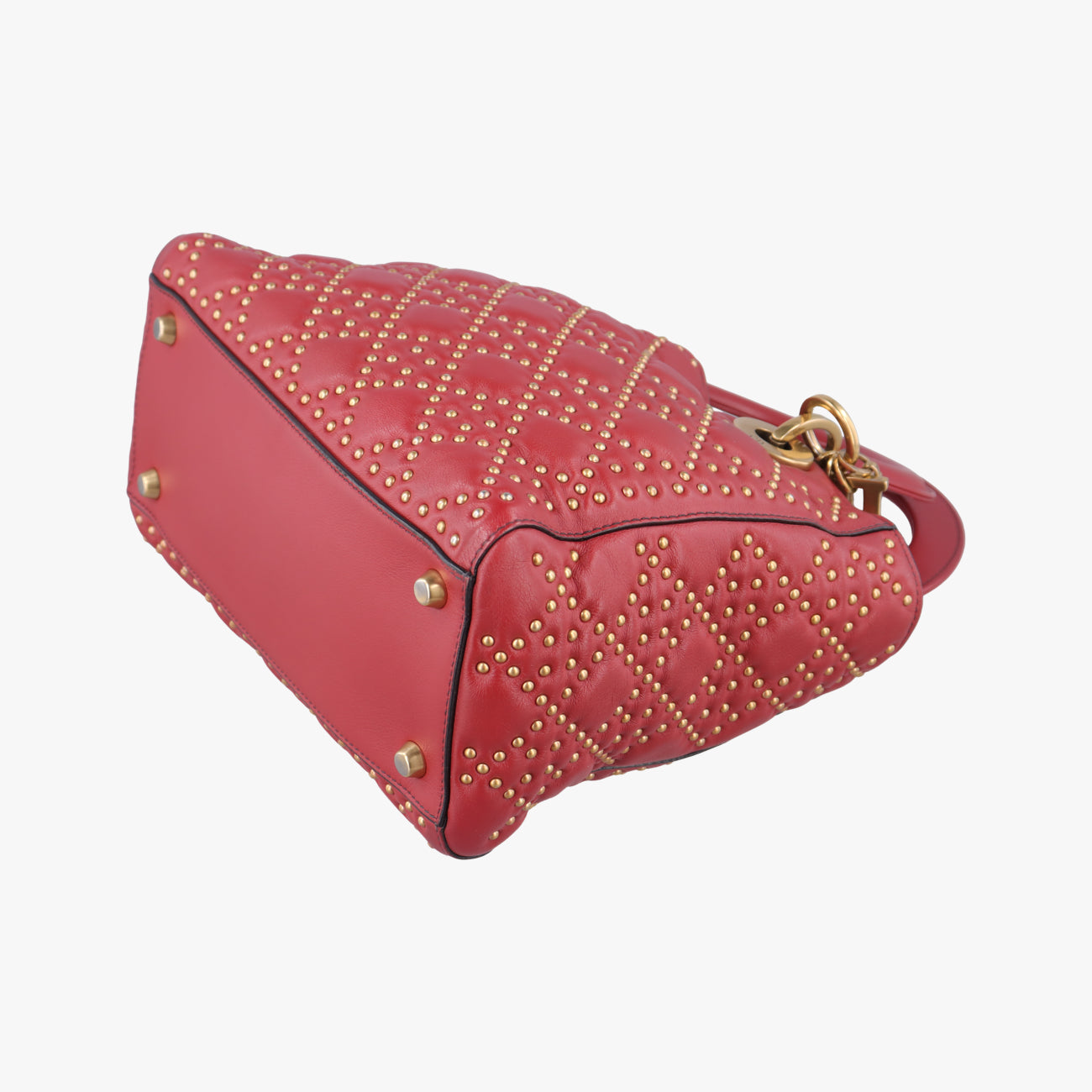 Lady DiorRedLeather01-BO-1117レディディオールレッドレザー01-BO-1117