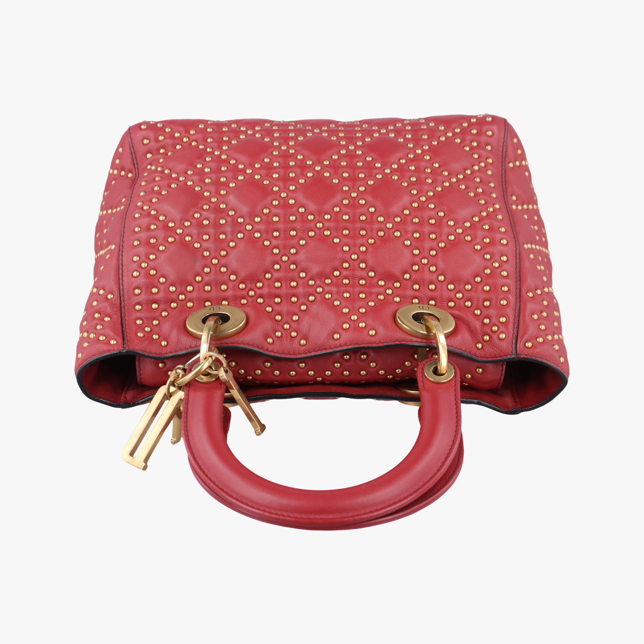 Lady DiorRedLeather01-BO-1117レディディオールレッドレザー01-BO-1117