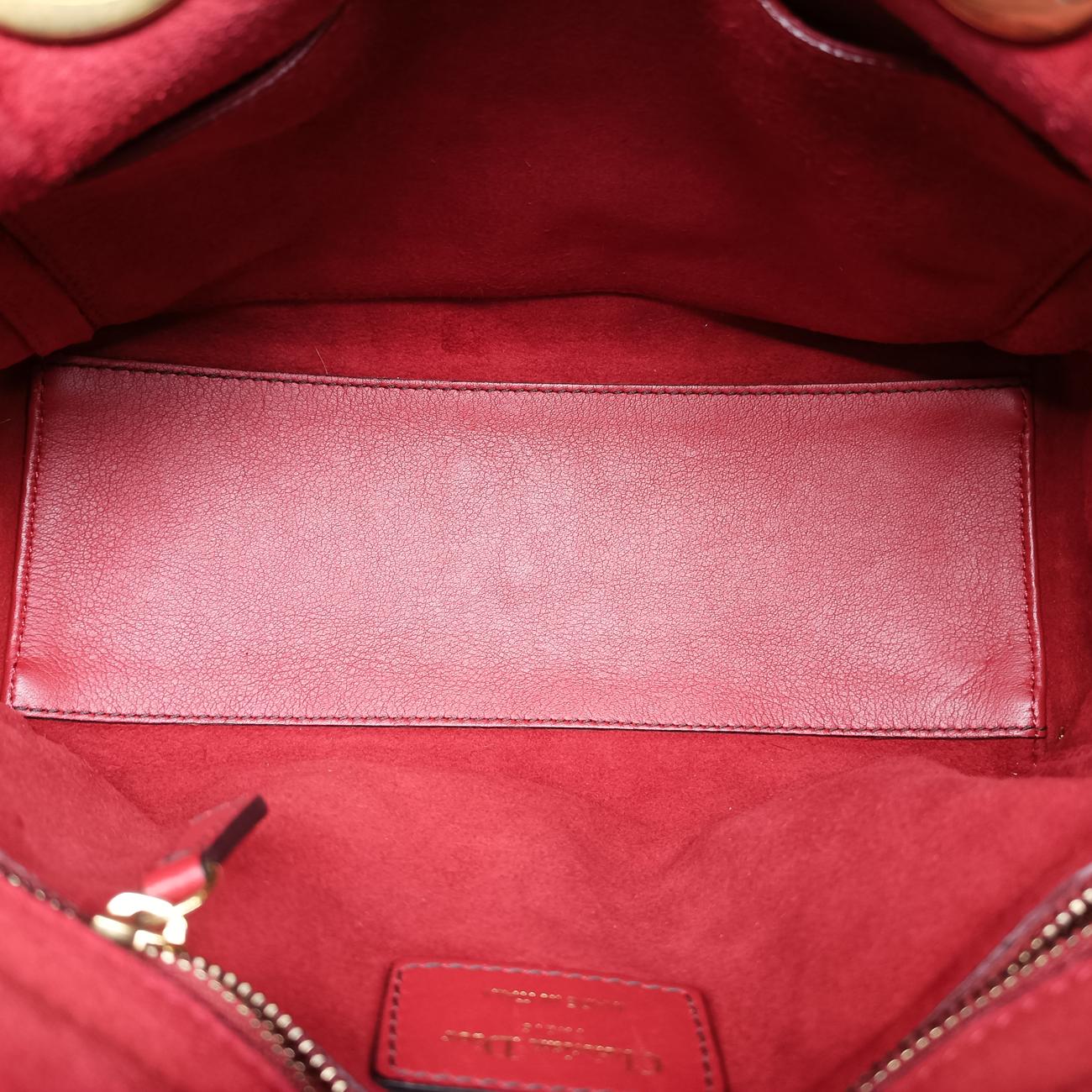 Lady DiorRedLeather01-BO-1117レディディオールレッドレザー01-BO-1117