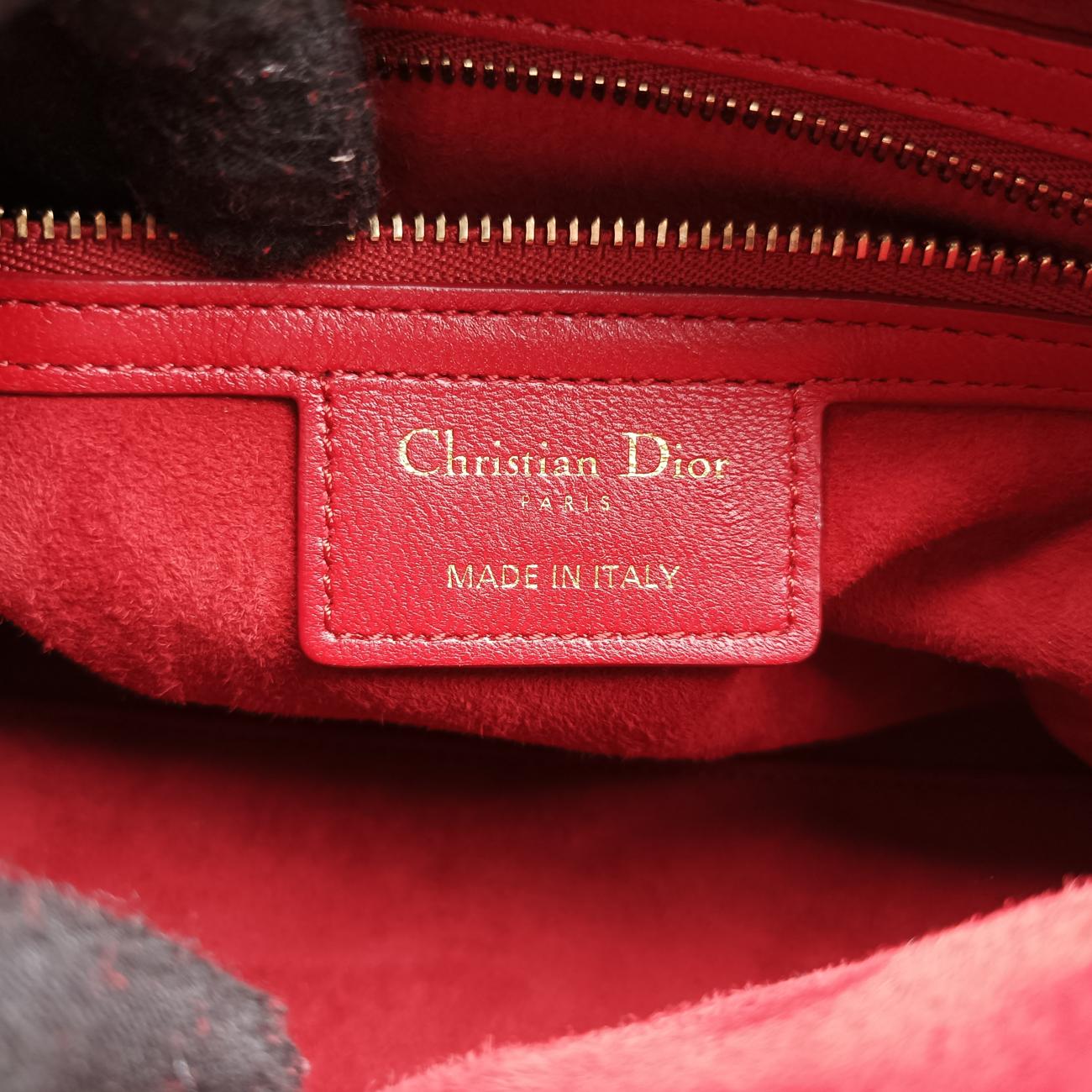 Lady DiorRedlambskin16-BO-0127レディディオールレッドラムスキン16-BO-0127