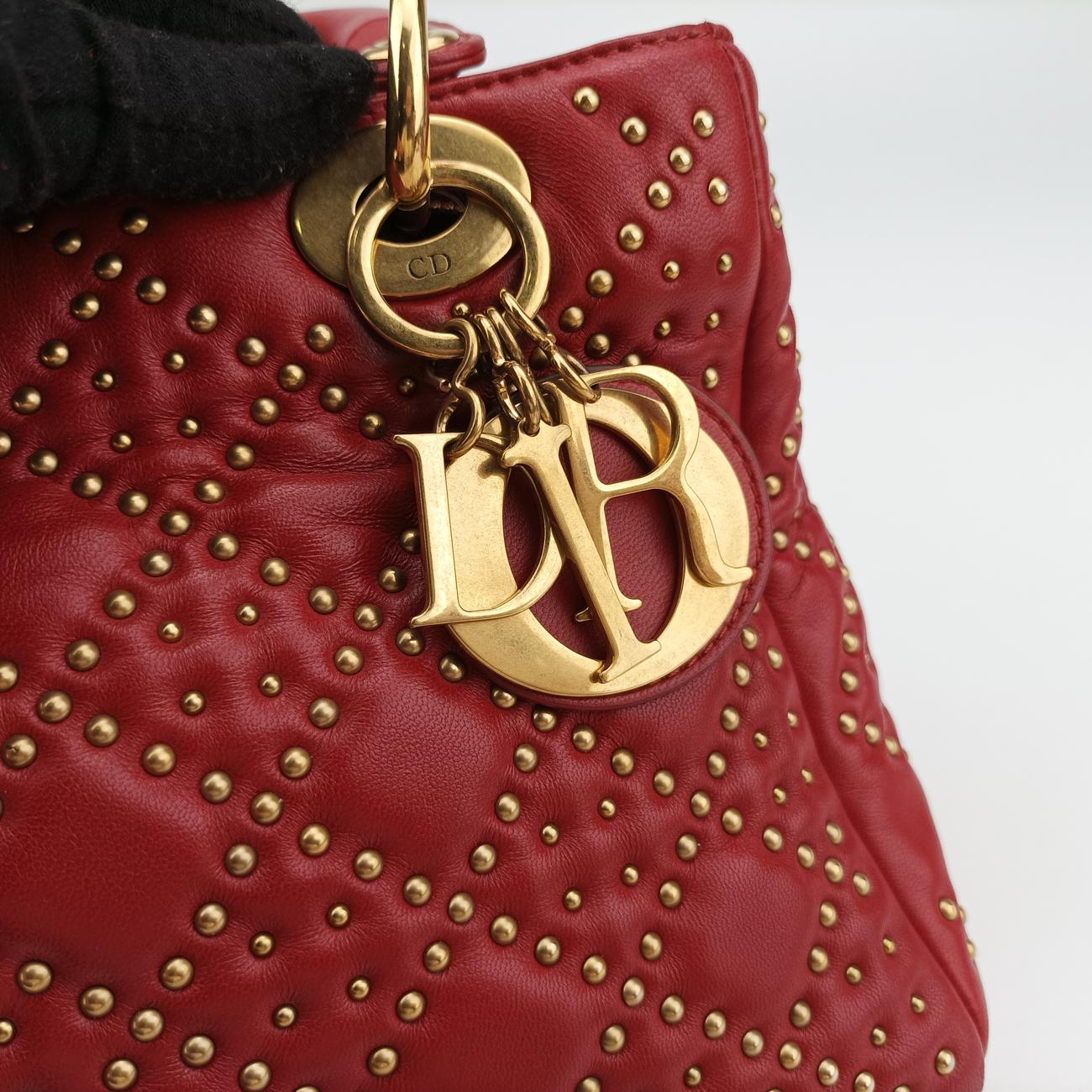 Lady DiorRedlambskin16-BO-0127レディディオールレッドラムスキン16-BO-0127