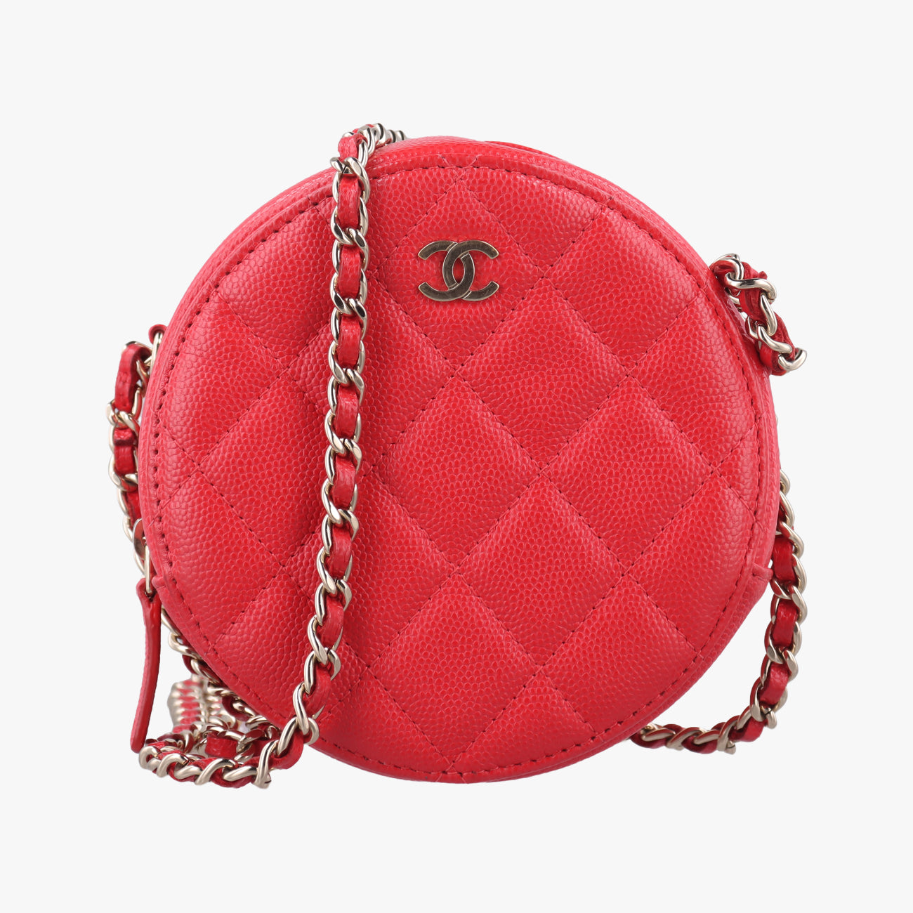 round as earth RibbonRedCaviar LeatherAP024529084335ロウンドアスアース リボンレッドキャビアスキンAP024529084335