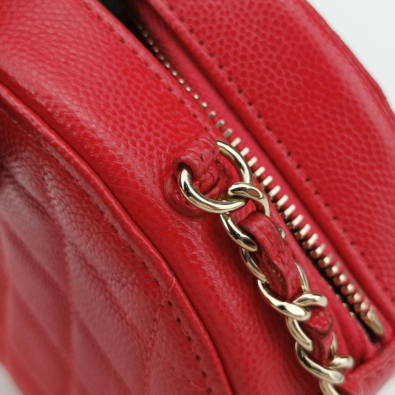 round as earth RibbonRedCaviar LeatherAP024529084335ロウンドアスアース リボンレッドキャビアスキンAP024529084335